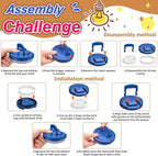 14oz Insulated Vacuum Food Jar with Buckle Lid,Soup Thermo for Hot Food Kids,Wide Mouth Leakproof Stainless Steel Lunch Container with Spoon-Dinosaur