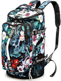 Gym Duffle Bag Backpack with Shoe Compartment,4 ways Travel Backpack for Women and Men,Multi-Functional Weekender bag with Waterproof Layer&Laptop Compartment for Fitness, Travel,Camping