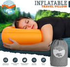 TrailNeck 1.0 camping pillow-Compact, portable, packable, camping essentials, outdoor gear, hiking, backpacking, deployments, beach, car, plane travel pillow. Firm pillows for multi-position sleepers.