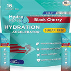 Electrolyte Powder Sugar-Free Hydration Packets Black Cherry HydroMATE 16 Sticks