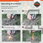 AOFAR Fire Starter AF-381/AF-381plus Fire Steel with Paracord and Whistle for Camping, Hiking, Hunting, Backpacking, Boating, Emergency Rescue…