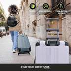 Kenneth Cole REACTION Out of Bounds Lightweight Hardshell 4-Wheel Spinner Luggage, Lavender, 2-Piece Set (20" & 28")