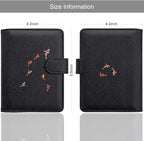 WALNEW Passport Holder for Travel, RFID Passport Cover Wallet for Women Men, PU Leather Passport Book Card Holder Case with Pen (Buckle Closure, Buckle-Carp)
