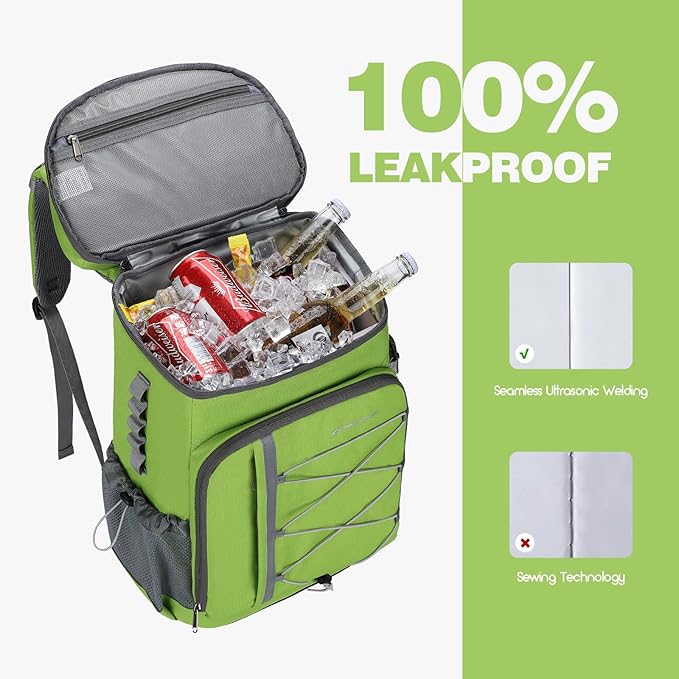 Maelstrom Cooler Backpack - 35/50 Can Insulated Soft Cooler Lunch Bag for Camping, Beach, Hiking & Shopping