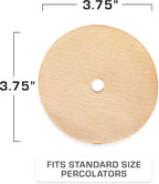 COLETTI Bozeman Super Bundle — Camping Coffee Pot, 2x Glass Globes, 100-Pack of Natural Filters — Camping's Best Percolator – Pure Stainless Steel [9 Cup Bundle]