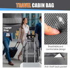 Carry On Backpack, Travel Laptop Backpack, Expandable 40-50L Large Luggage TSA Flight Approved Anti-Theft Laptop Bag, Sturdy 17 Inch TSA Friendly Water Resistant Business Bag for Men, Grey