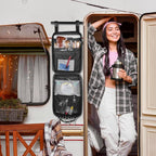 Camp Kitchen Organizer, Multi-Pocket Camping Cooking Utensils Bag, Waterproof Portable Storage for BBQ Outdoor Cooking Essentials