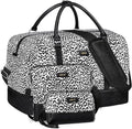IBFUN Weekender Bags for Women, 21" Weekender Travel Bag, Travel Duffle Bag with Shoe Compartment Carry on Overnight Duffel Bag for Weekend Travel Business Trip, 3PCS