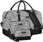 IBFUN Weekender Bags for Women, 21" Weekender Travel Bag, Travel Duffle Bag with Shoe Compartment Carry on Overnight Duffel Bag for Weekend Travel Business Trip, 3PCS