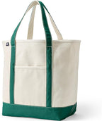 Lands' End Open Top Canvas Tote Bag