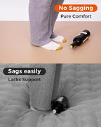 Kingcamp FLEXIREST 5.0 Sleeping Pad for Camping, PVC-Free Air Inflatable High Support Compact Camping Mattress with Pump Sack for Glamping Tent Cot Car Travel, Double