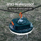 Camping Pop up Tent Light for Hanging, LED Rechargeable Portable Overhead Lantern for Vendor Booths, Waterproof Outdoor Camp Lamp with Battery Power for Glamping Indoor Outages(Dimming-Green)