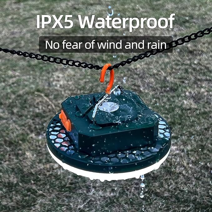 Tent Light Hanging for Camping,Bright LED Rechargeable Portable Lantern for Vendor Booths,Waterproof Outdoor Lights with Battery Power, Camp Lamp Light with Magnet for Outdoor Glamping(Green)