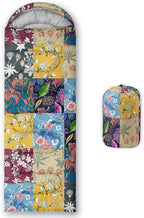 Sleeping Bags for Adults and Kids，3D Printing Camping Sleeping Bag for Girls Boys Lightweight Waterproof Cold/Warm 3-Season，Outdoor Travel with Compression Bags