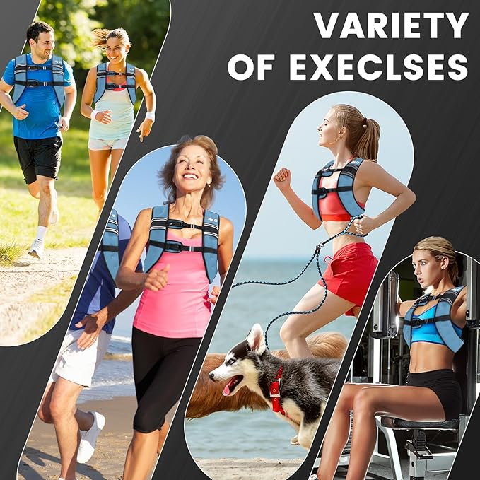 Weighted Vest Woman - Womens Weight Vest for Walking, Strength Training Weight Vests for women, Reflective Stripe Fitness Vest for Workout Running Jogging