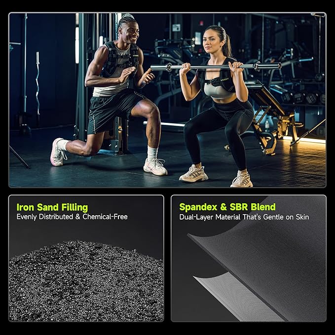 Weighted Vest Women with Pocket, 5 10 15 20 25 30 lbs Weighted Vest for Men, Weight Vest with Reflective Strips Adjustable Buckle Straps for Walking Running Strength Training Cardio Workout