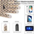 Achiou Winter Gloves, Glove for Men Women, Upgraded Touch Screen Texting Warm Running with Thermal Soft Knit Lining