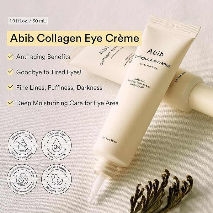 Abib Eye-Deal Eye Care Kit | Vegan Collagen Eye Patch, Non-animal Collagen Eye Cream | Puffy Eyes and Dark Circles, Anti-Wrinkle | Gifts for Women (Under Eye Care Duo)