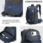 Diamond Candy Waterproof Hiking Backpack for Men and Women, Lightweight Day Pack for Travel Camping