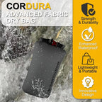 CORDURA Waterproof Dry Bag-Upgraded Tear-Resistant Roll Top Sack with Survival Whistle -Ultra-Light&Portable-Designed for High-Intensity Adventures-Keeps Gear Dry&Secure (5L/Grey)