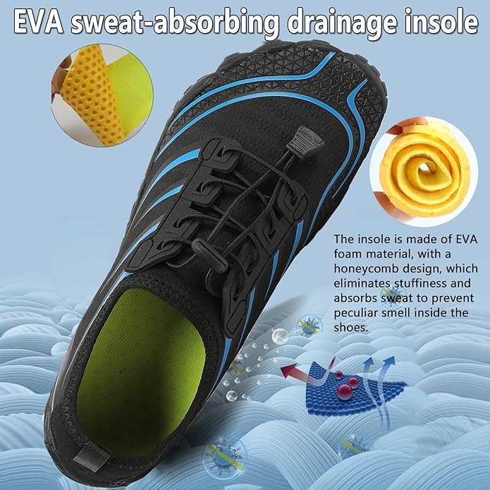 Water Shoes Mens Women Barefoot Shoes Quick Dry Aqua Outdoor Sports for Swim Pool Beach Surf Walk Water Yoga River Lake Hiking Kayaking