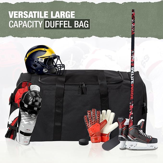 Jetstream Heavy Duty Multi Pocket Durable Sports Gym Equipment Travel Duffel Bag