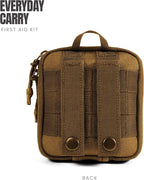 MY MEDIC Everyday Carry First Aid Kit - Emergency Survival Essentials, Medical Supplies & Accessories Bag for Travel Car, Home, Boat, Camper or Backpack - Coyote