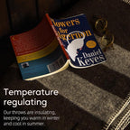 100% Wool Blanket, 62" x 86", Warm, Thick, Washable, Military Wool Blanket, Great for Camping, Outdoors, Sporting Events, Survival Kits