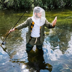 South to East Premium Mosquito Head Net for Insect 2 Pack, Fly & Bug Protection | Ultra Large & Long, Extra Fine Holes for Camping, Hiking, Fishing, Gardening, Safari, Fits All Hats for Men & Women