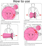 ALEVMOOM Portable Telescoping Collapsible Stool with Cushion & Bag, Retractable Folding Stool for Adults, Lightweight But Sturdy Capacity 440 lbs for Camping Fishing Hiking BBQ