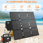 120W Foldable Solar Panel with MC-4 Connector Portable Solar Panel for Camping Folding Solar Panel Charger for Portable Power Station Laptops RV