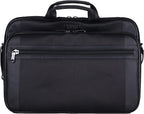 Kenneth Cole Reaction Urban Traveler Slim 18.4" Laptop Sleeve Top Zip Computer Portfolio Bag, Black