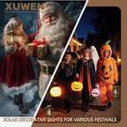 Solar Lanterns Outdoor Waterproof - Outdoor Hanging Lantern with Shepherds Hook, Christmas Halloween Housewarming Gifts for Women Mom Grandma, Lanterns Decorative Outdoor for Yard Patio Backyard Porch