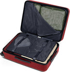 Away Medium Checked Luggage, Lightweight Hard Shell Suitcase with Spinner Wheels, Durable Rolling Luggage, TSA Lock, 26 Inch, Tango Red