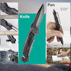 20 in 1 Survival Kit for Men - Emergency & Outdoor Camping Gear, Compact Survival Tools, Essential Camping Accessories, Durable Multi-Tool Set, Practical Gift for Dad, Husband, Outdoorsmen