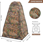 BRIAN & DANY Pop Up Shower Tent, Portable Privacy Camping Changing Tent, Camp Toilet Bathroom Pod with Rain Shelter & Windows, UPF 50+ & Waterproof, 47.2" x 47.2" x 74.8"