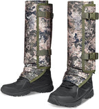 QOGIR Snake Gaiters for Hunting: Durable Snake Guards, Snake Gaiter Leggings for Men & Women, Snake Bite Protection for Lower Legs, Snake Proof Gaiters with Adjustable Size
