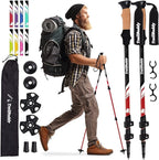TrailBuddy Trekking Poles – Lightweight 7075 Aluminum Hiking Poles for Women, Men & Seniors – Collapsible Walking Sticks for Travel, Trails & Balance