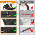 Tomkas Small Dog Cat Sling Carrier Puppy Purse Travel Wrap Soft Crossbody Pet Bag (Black, M - Zip Pocket & Adjust Strap)