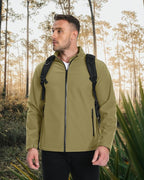 MAGCOMSEN Men's Fleece Lined Softshell Jacket Waterproof Windbreaker Rain Jacket for Tactical Hiking