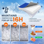 Dreizack Kayak Cooler Behind Seat, Waterproof Cooler for Kayaking,Paddle Board Cooler Compatible with Lawn-Chair Seat Kayak Accessories Cooler Bag Kayak Cooler Tow Behind for Camping Fishing