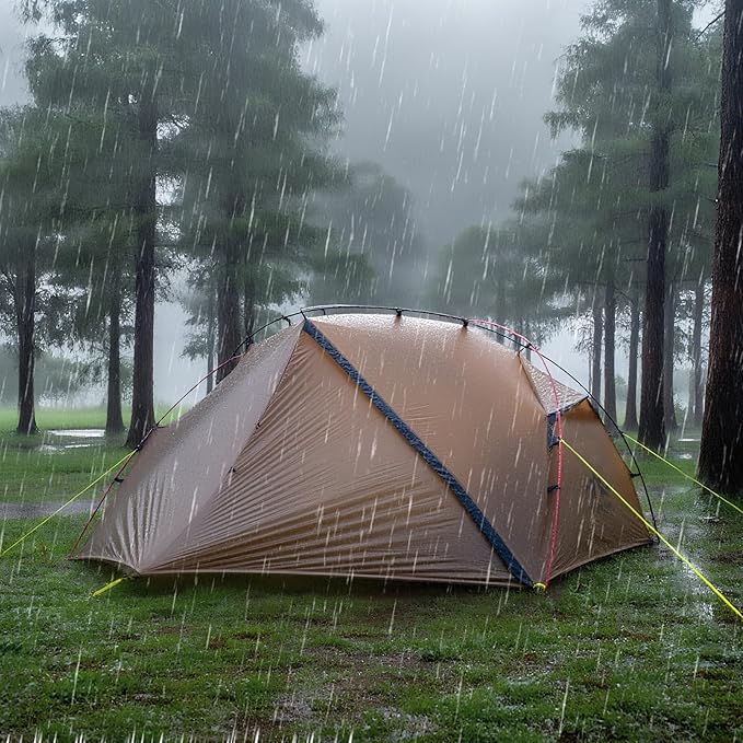 Night Cat Ultralight Backpacking Tent: Waterproof Lightweight Two People Camping Tent for Outdoor Hiking Trekking with Double Layers Aluminum Poles and Footprint