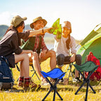 3 Pack Folding Camping Stool Portable Small Collapsible Chair Tripod Stool Hiking Chair for Fishing, Beach, Picnic, Outdoor, Gardening and Travel