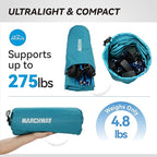 MARCHWAY Ultralight Folding Tent Camping Cot Bed, Portable Compact for Outdoor Travel, Base Camp, Hiking, Mountaineering, Lightweight Backpacking (Blue)