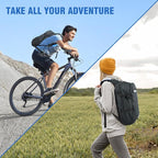 Zavothy 18L Multipurpose Hiking Backpack with 3L Water Bladder – Durable Hydration Backpack with Insulated Bladder Compartment, Hidden Helmet Holder & Rain Cover – for Hiking, Commuting, and Camping