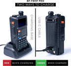 BAOFENG BF-F8HP PRO 10 W Tri-Band Two-Way Radio – UV-5R 7th Gen, 1000 Channels, GPS & NOAA Weather, Aviation/VHF/UHF/1.25 m Scanner, IP54 Rugged, USB-C Rechargeable Battery