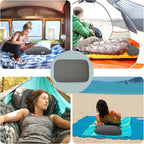 Memory Foam Camping Pillow - Lightweight & Portable Small Travel Pillow for Airplane & Train Travel, Camping, Backpacking, Removable Washable Cover, Easy to Clean, Includes Storage Bag