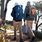 WATERSY 1 Gallon Water Bottle Insulated(Cold for 48 Hrs),BPA Free&Leak Proof,128oz Stainless Steel Water Jug,Big thermo,Large Water Bottle with Handle for Gym,Hiking,Camping&Travel,Deep Blue