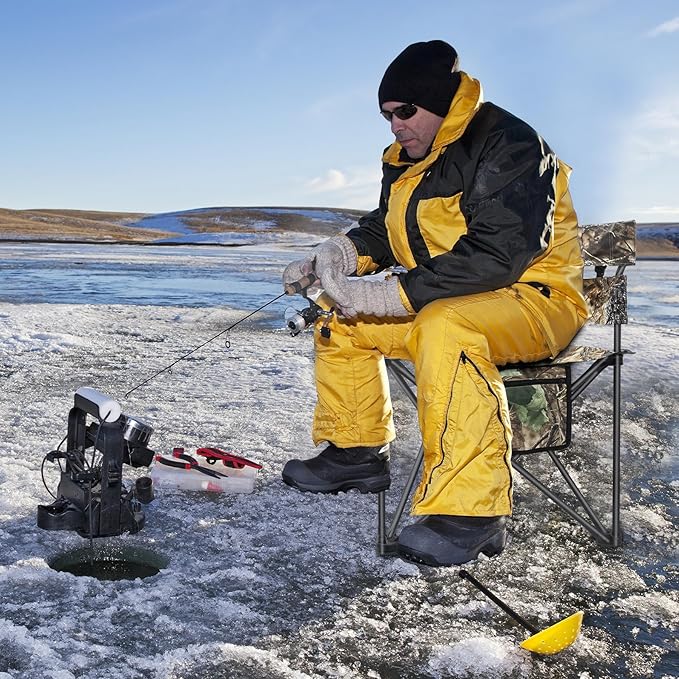 Hunting Chair Extra Large Tripod Chair with Backrest Portable Camping Chair for Fishing Blind Hiking