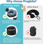 Orthopedic Neck Pillow Travel Neck Pillows for Airplanes, Memory Foam Kit, Updated Resting Material, Airplane Travel Set with 3D Contoured Eye Masks, Earplugs, and Luxury Mesh Bag (Blue)